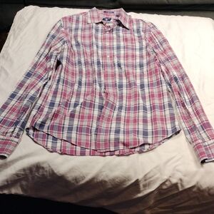 Gant women's long sleeved button down shirt size large